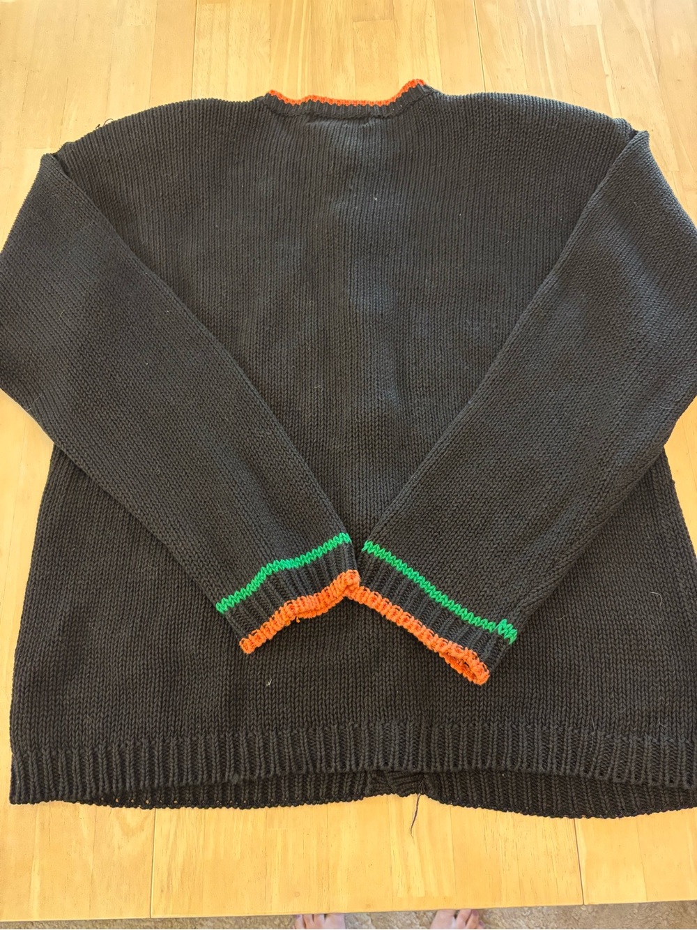 Vintage Alexandra Bartlett Halloween Knit Cardigan size M - Picture 8 of 8